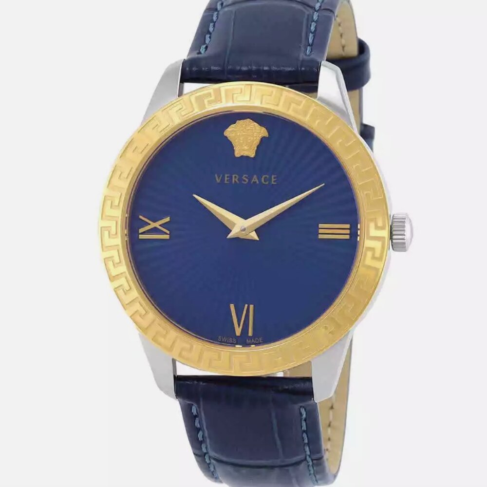 NEW Versace Signature Blue Dial Ladies Watch
